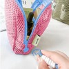 Anna-Kaci Women's Mesh Cosmetic Bag with Wrist Strap - Small Lightweight Travel Organizer Pouch - 3 of 4