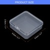 Unique Bargains Clear Small Plastic Beads Storage Containers with Lid - 2 of 4