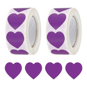 Unique Bargains Self-Adhesive Heart Decorations Sticker for Envelope Wedding 1000 Pcs - 1 of 4