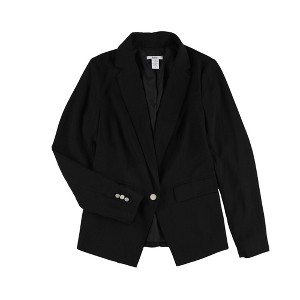 bar III Womens Notched Collar One Button Blazer Jacket - 1 of 2