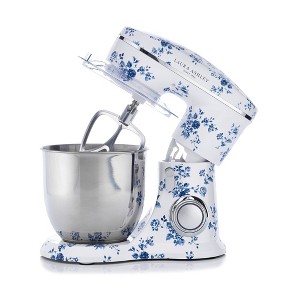 Laura Ashley 4.5L Lightweight Stand Mixer Rose: 1300W, 10 Speeds, Blue, 1-Year Warranty, 8.66" Height, 7.93 lbs - 1 of 4