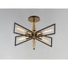 Maxim Lighting Wings 4 - Light Flush Mount in  Black/Satin Brass - 2 of 4