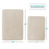 Hearth & Harbor Bathroom Rugs, Ultra Soft Velvet Memory Foam Bath Mats with PVC Backing - 3 of 4