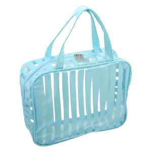Unique Bargains Large Capacity PVC Clear Zipper Makeup Bag Organizers 1 Pc - 1 of 4