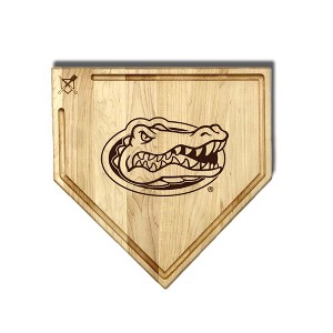 NCAA 17-Inch Wooden Home Plate Cutting Board w/Trough, Florida Gators - 1 of 2