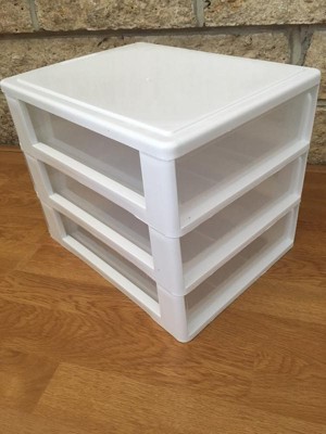 Gracious Living Mini 3 Drawer Desk Organizer w/ Organization Top, White (2  Pack), 1 Piece - Dillons Food Stores