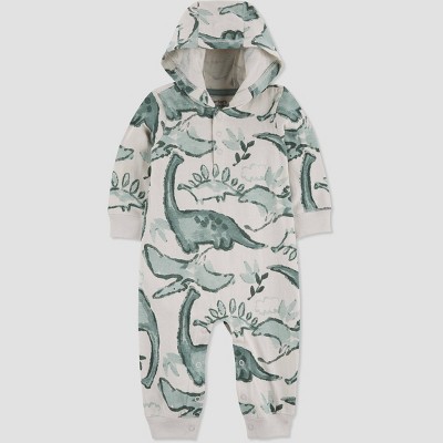 Image of Carter's Just One You®️ Baby Boys' Dino Jumpsuit - Green 3M