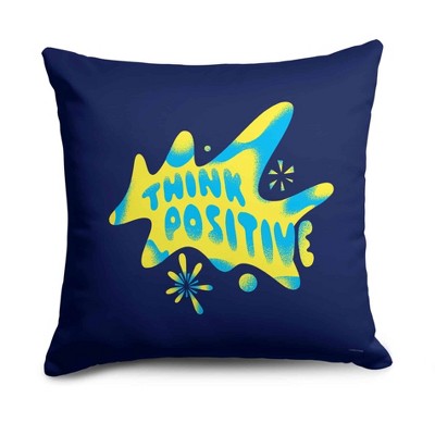 Disney Inside Out 2 Think Positive  Throw Pillow 18 x 18 inches