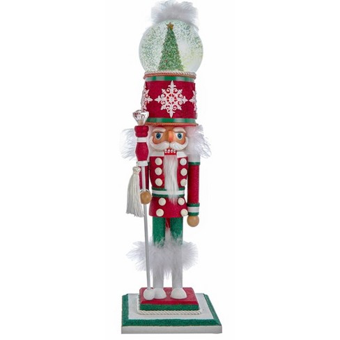 Kurt Adler 21-Inch Hollywood Nutcrackers Battery-Operated Light Up Animated Musical Snow Globe Hat Soldier Nutcracker - image 1 of 1