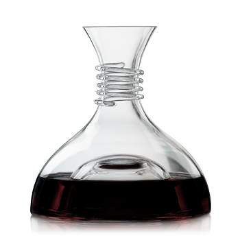 Spiegelau Red And White Decanter Set of 1, Crystal, Modern Wine Decanter, Dishwasher Safe, Professional Quality Wine Gift - 1.0 L/35.3 oz, Clear