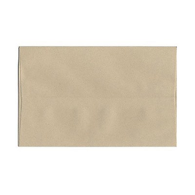 JAM Paper A10 Passport Invitation Envelopes 6 x 9.5 Sandstone Brown Recycled 83736