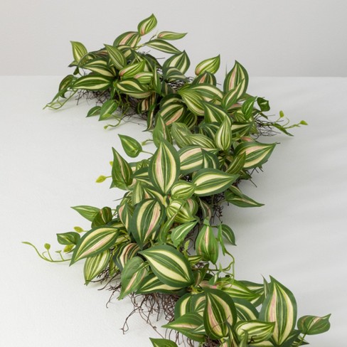 Sullivans Artificial Ruscus Leafy Twig Garland 60L Green