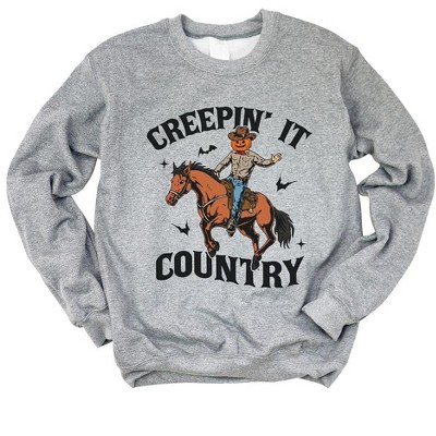 Simply Sage Market Women's Graphic Sweatshirt Creepin' It Country Cowboy