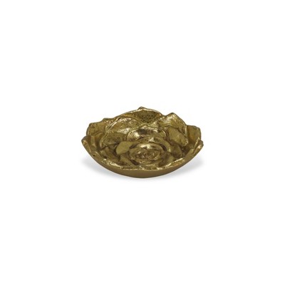 Cheung's Ellis Cast Iron Gold Finish Table Decor - Lotus - Small