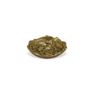 Cheung's Ellis Cast Iron Gold Finish Table Decor - Lotus - Small - 1 of 4