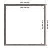 Amanti Art 26"x26" Florence Gray Framed Magnetic Dry Erase Board - 4 of 4