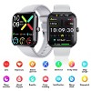 HONGGE Smart Watch with ECG, Uric Acid & Blood Health Monitoring, 1.85" HD Touchscreen, Bluetooth Calling, Bonus Leather Strap - 3 of 4