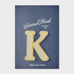 Patches Letters K - Universal Thread™ White - 1 of 2