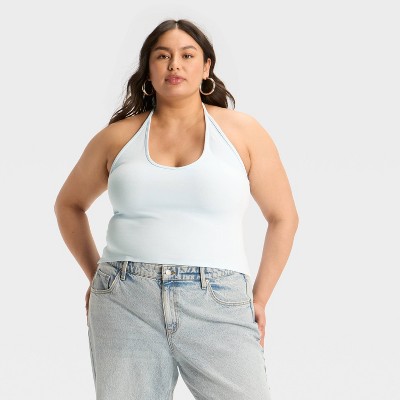 Women's Interlock Halter Tank Top - Wild Fable™