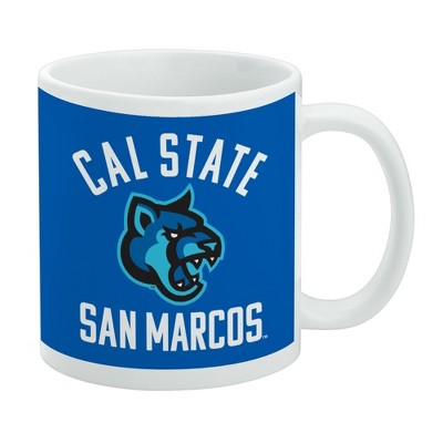 California State University San Marcos Cougars Logo Ceramic Coffee Mug Novelty Gift Mugs for Coffee Tea and Hot Drinks 11oz White