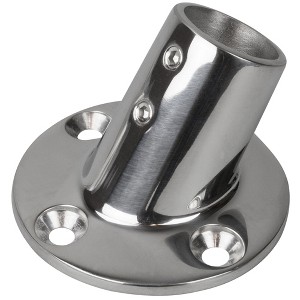 Seadog Rail Base Fitting 2-3/4" Round Base 60° 316 Stainless Steel - 2806011 - 1 of 1