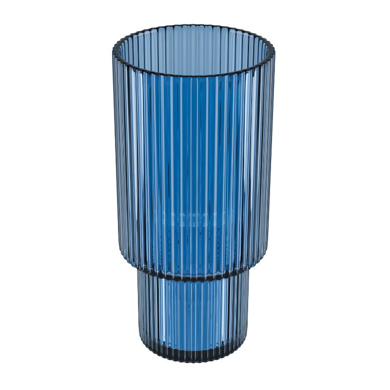 American Atelier Vintage Art Deco 11 oz. Fluted Drinking Glasses 4-Piece, Unique Cups for Weddings, Cocktails or Bar, Ribbed Glass Cup, 2 of 9