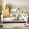 Lyngins Kids’ Wood Platform Bed Frame with Safety Guardrails and Detachable Fence, Rounded Corners, Toddler Beds, Twin Size Bed Frame for Kids - 2 of 4