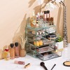Sorbus Clear Cosmetic Makeup Organizer Case & Display - Spacious Design - Great for Dresser, Bathroom, Vanity & Countertop - 2 of 4