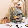 Sorbus Clear Cosmetic Makeup Organizer Case & Display - Spacious Design - Great for Dresser, Bathroom, Vanity & Countertop - image 2 of 4