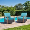 Buenhomino 24"x22" Outdoor Deep Seat Cushion Set, 6-inch Thicked Waterproof Patio Furniture Cushions with Removable Cover,8 Colors - 3 of 4
