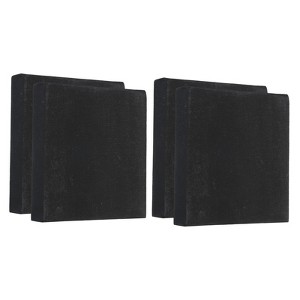 Unique Bargains Painting Blank Art Canvas Board 4 Pcs Black - 1 of 4