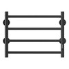 4-Bar Electric Heated Towel Warmer Wall-Mounted Stainless Steel Rack for Bathroom - 4 of 4
