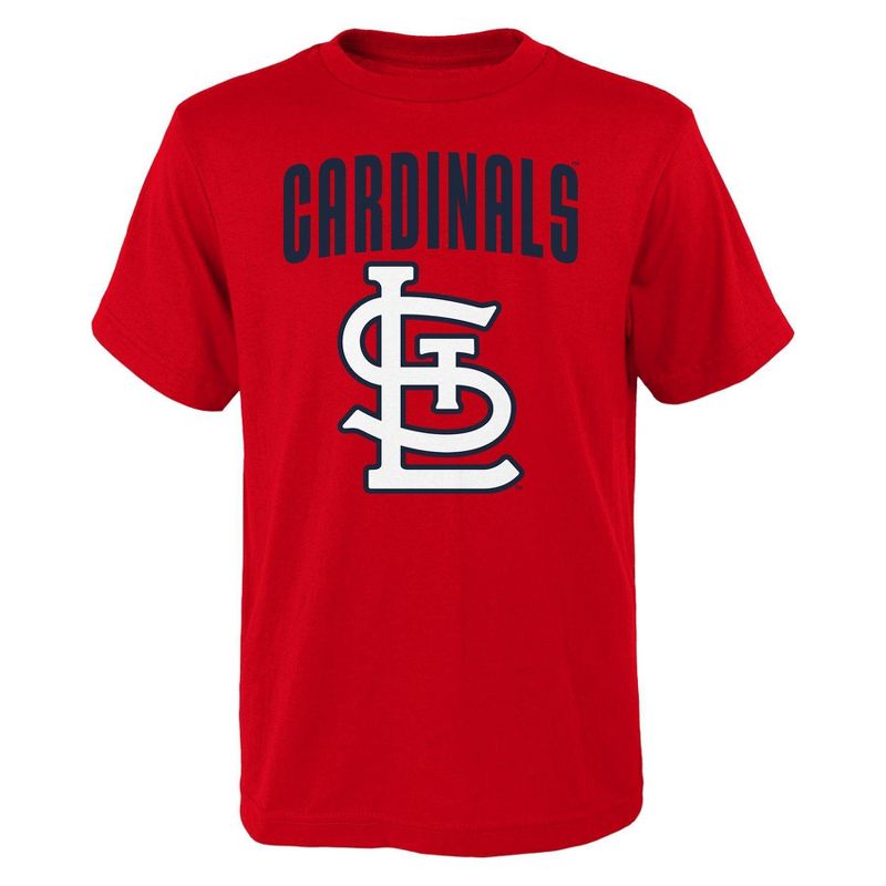 MLB St. Louis Cardinals Boys&#39; Oversize Graphic Core T-Shirt, 1 of 2