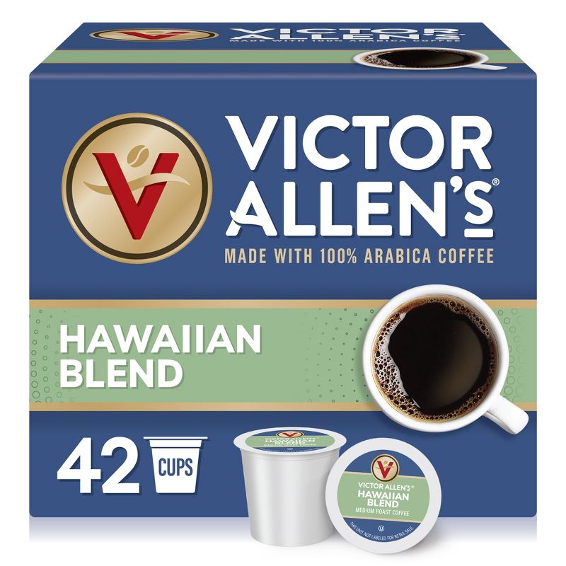 Victor Allen's Coffee Hawaiian Blend, Medium Roast, 42 Count, Single Serve Coffee Pods for Keurig K-Cup Brewers (formerly Kona Blend), 1 of 11