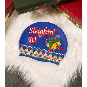 Sporti Holiday Sleighin' It Silicone Swim Cap Jr. - 1 of 4