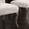 Set of 2 Crown Top French Script Fabric Dining Chair Wood/Beige - Christopher Knight Home - image 3 of 4