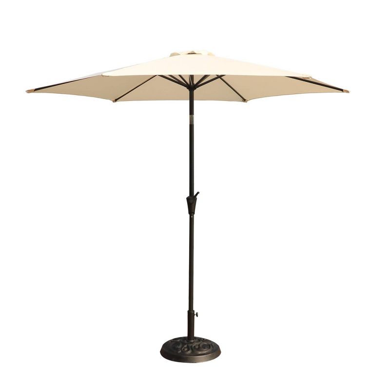 9' Aluminum Outdoor Patio Umbrella with Carry Bag - Wellfor, 4 of 10