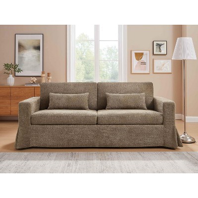 MINIMORE Modern Style 83.9"W Brenda 3Seater Sofa With Slipcover