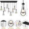 9 Light Raindrop Shape Chandelier Adjustable Rope Chandelier - 3 of 4