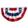 Juvale 3 Pack American Flag Decorations Bunting Banner, Patriotic USA Pleated Fan for 4th of July Party Supplies, 34.5x18.5 in - 3 of 4