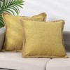 Unique Bargains Bedroom Linen Solid Color Throw Pillow Covers 2 Pcs - 2 of 4