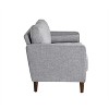 Lifestyle Solutions Giovanni Loveseat Woven Light Gray - 4 of 4