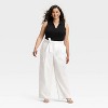 Women's High-Rise Wide Leg Poplin Trousers - A New Day™ - 3 of 3