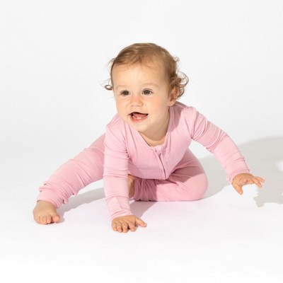 Bellabu Bear Baby Dusty Rose Bamboo Convertible Footie