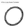 Unique Bargains Kitchen Acrylic Ball Bearings Annular Rotating Swivels Lazy Susan Turntable 4 Pcs - 3 of 3