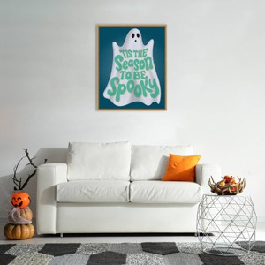 Amanti Art 23"x28" Hometown Halloween VII by Softshell Studio Framed Canvas Wall Art Print - 1 of 4