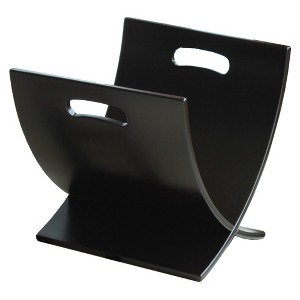 Oceanstar Contemporary X Style Wooden Magazine Rack - 1 of 4