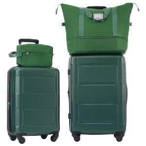2 PCS Expanable Luggage Set, Hardside Spinner Suitcase with TSA Lock-ModernLuxe - 1 of 4