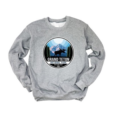 Simply Sage Market Women's Graphic Sweatshirt Grand Teton National Park Badge