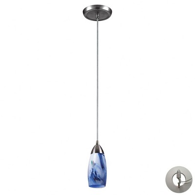 Elk Home Milan 1 - Light Pendant in  Satin Nickel